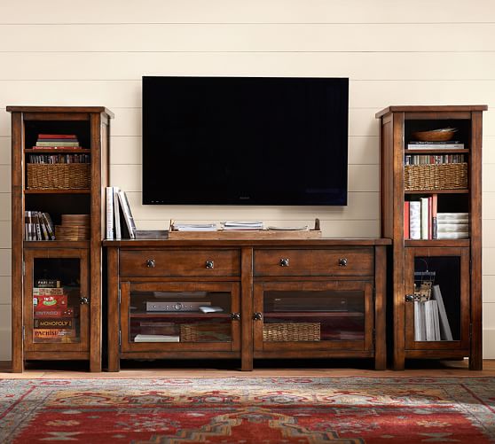 Benchwright TV Stand, Small Pottery Barn