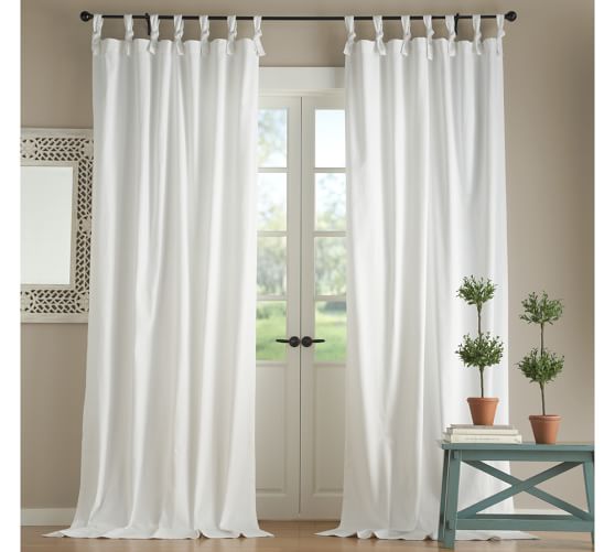 White Tie Tab Curtains  Curtain Menzilperde.Net