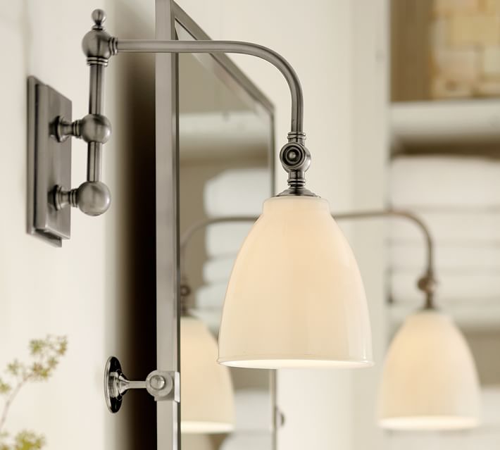 Bathroom Sconces Pottery Barn covington articulating single sconce | pottery barn Bathroom Sconces Pottery Barn covington articulating single sconce | pottery barn