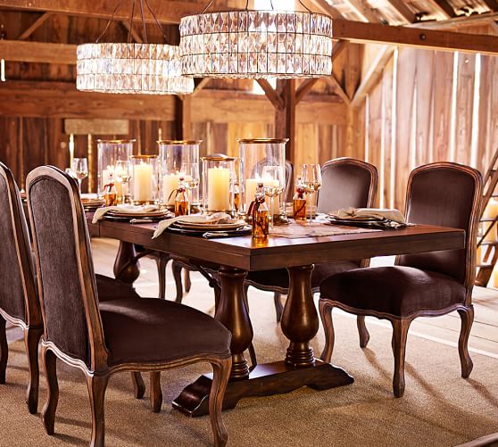 Dining Room Tables Pottery Barn lorraine extending dining table, hewn oak | pottery barn Dining Room Tables Pottery Barn lorraine extending dining table, hewn oak | pottery barn