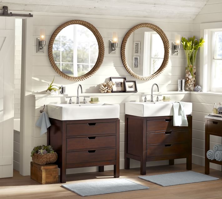 Bathroom Mirrors Pottery Barn rope mirror | pottery barn Bathroom Mirrors Pottery Barn rope mirror | pottery barn