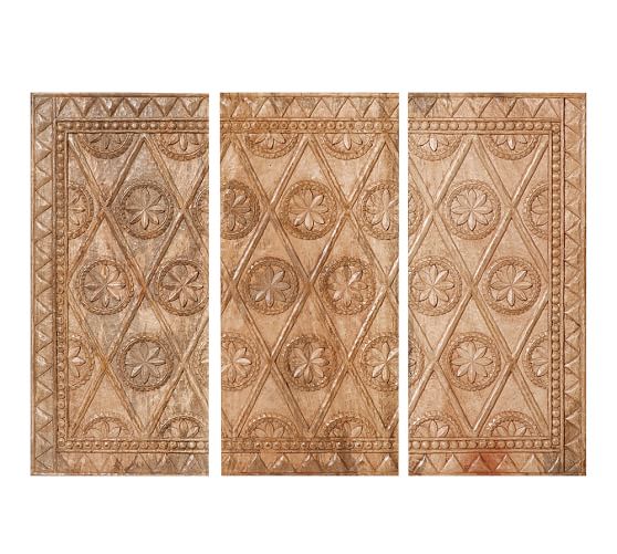 Wooden Triptych Wall Art Pottery Barn