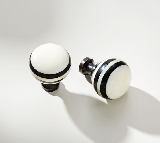 Black & White Knob Pottery Barn
