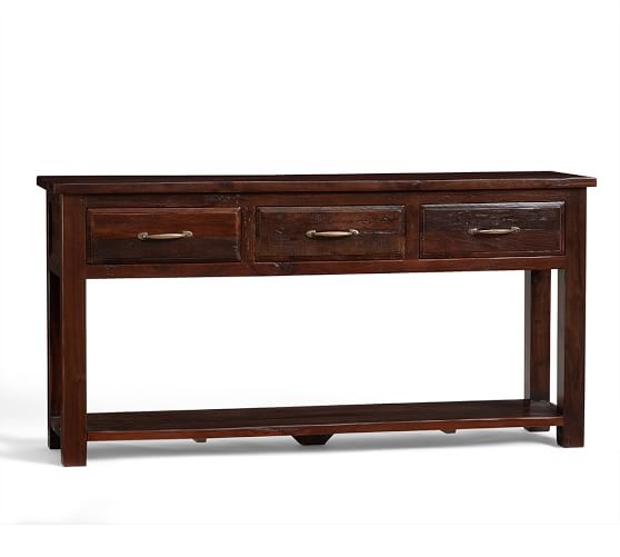 Bowry Reclaimed Wood Console Table Pottery Barn
