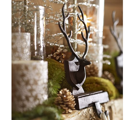 Deer Antler Stocking Holder Pottery Barn