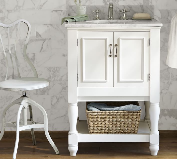 newport single mini sink console | pottery barn newport single mini sink console | pottery barn
