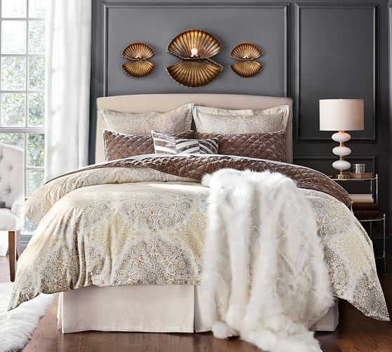 Velvet Applique Pillow Cover Pottery Barn