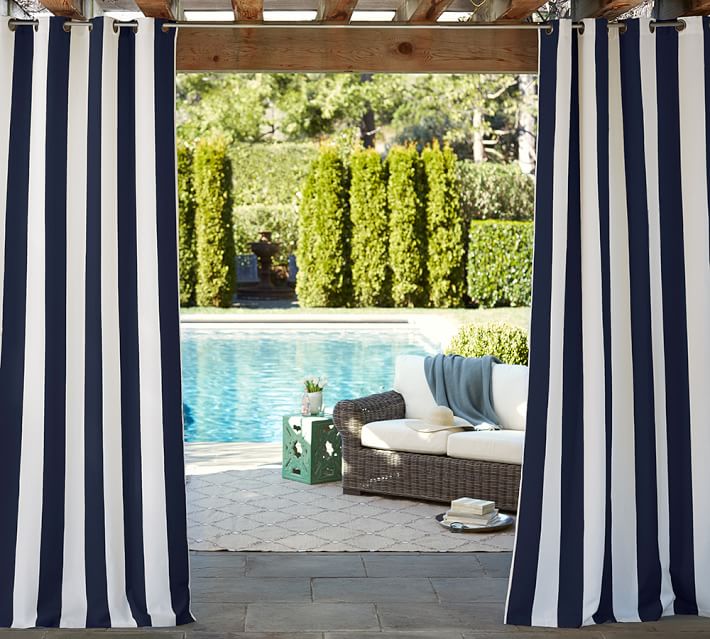 Sunbrella Indoor Outdoor Grommet D Pottery Barn