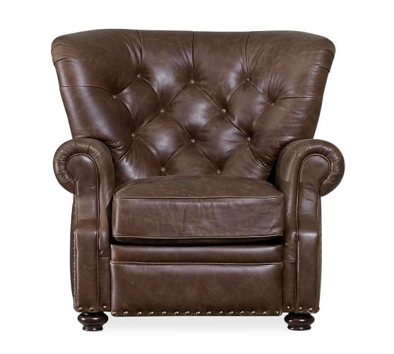 Lansing Leather Recliner Pottery Barn
