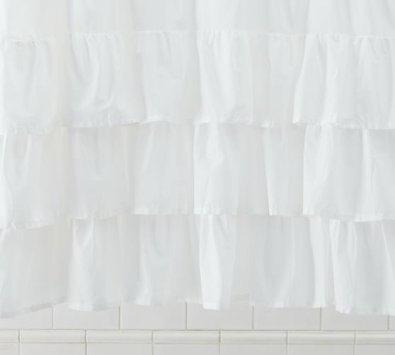 Ruffle Shower Curtain Pottery Barn