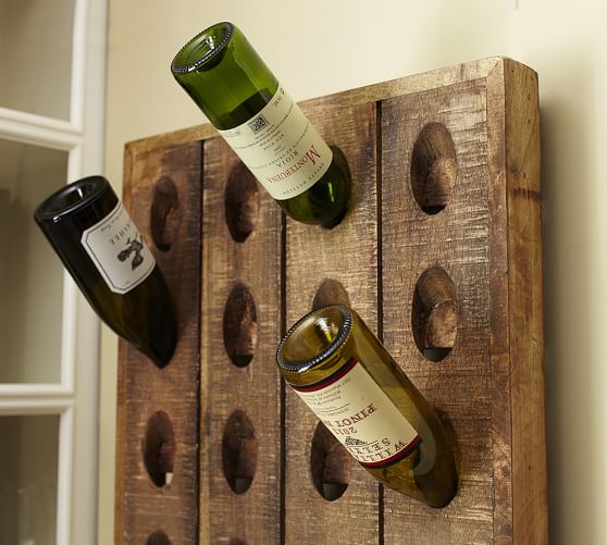 French Wine Bottle Riddling Rack Pottery Barn