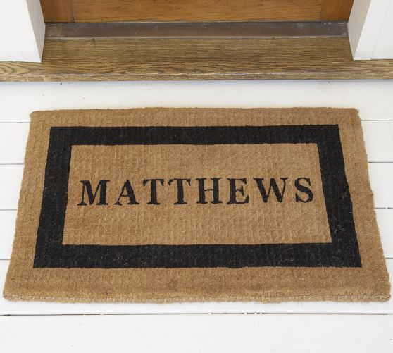 Personalized Doormat Pottery Barn