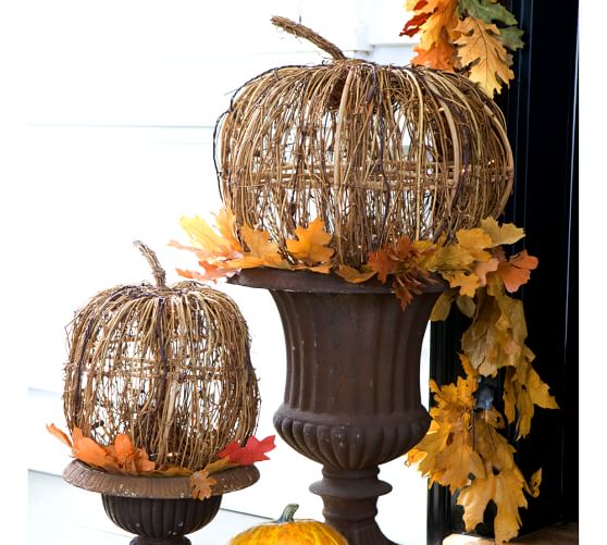 Decorative Pumpkins with Lights Pottery Barn