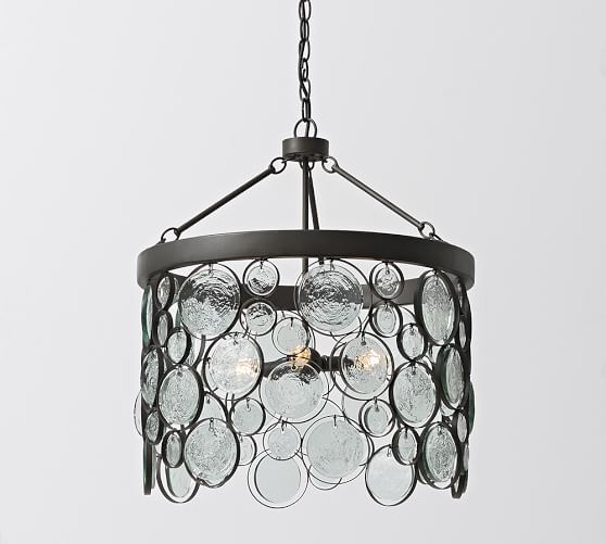 Emery Indoor/Outdoor Recycled Glass Chandelier Pottery Barn