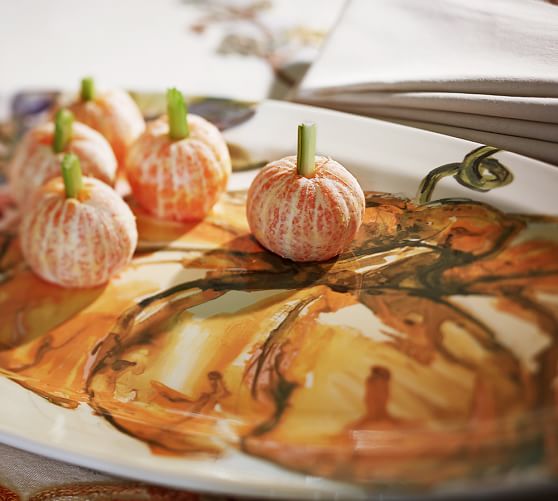 Harvest Pumpkin Platter Pottery Barn