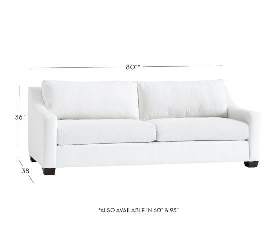 York Slope Arm Upholstered Sofa Pottery Barn