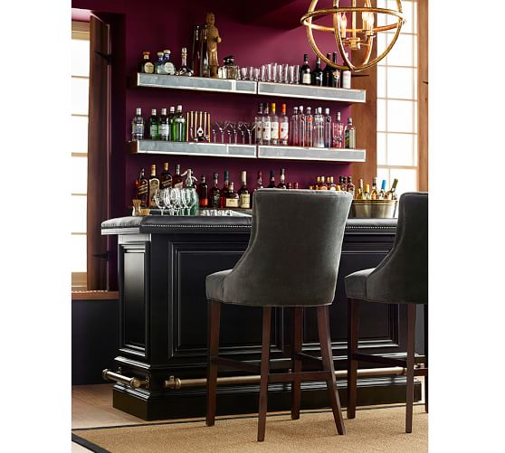 Rustic Wood Mirror Shelf Pottery Barn