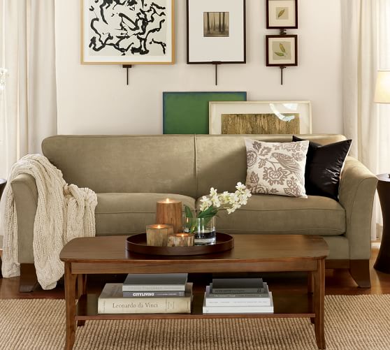 Greenwich Upholstered Sofa Pottery Barn