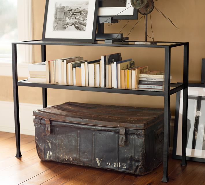 Wall Console Table tanner console table - bronze finish | pottery barn Wall Console Table tanner console table - bronze finish | pottery barn