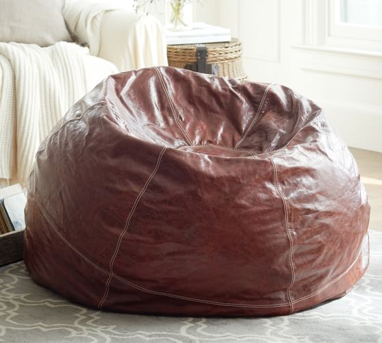 Leather Bean Bag Cover | Pottery Barn