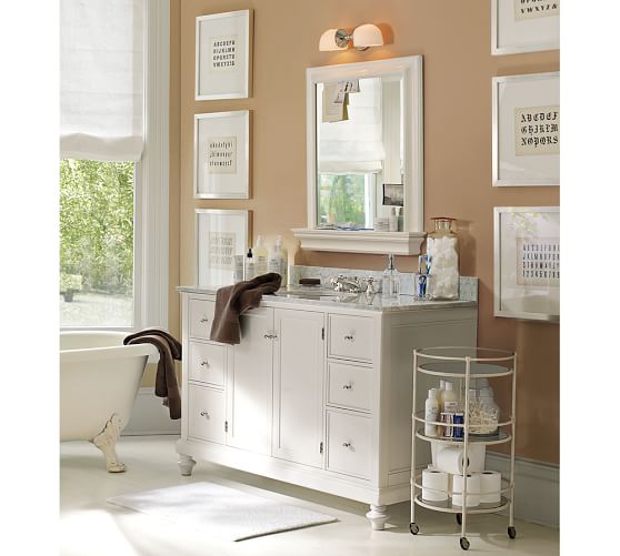 Metropolitan Mirror with Shelf Pottery Barn