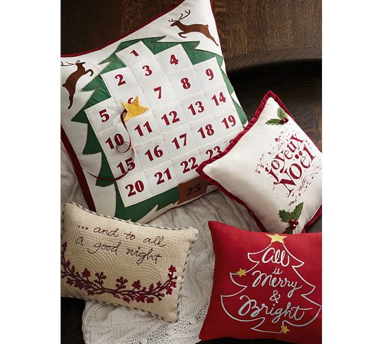 All is Merry & Bright Pillow Cover Pottery Barn