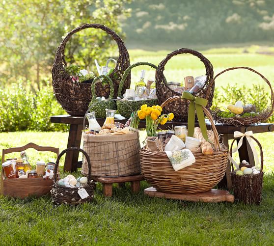 Rattan Basket Pottery Barn