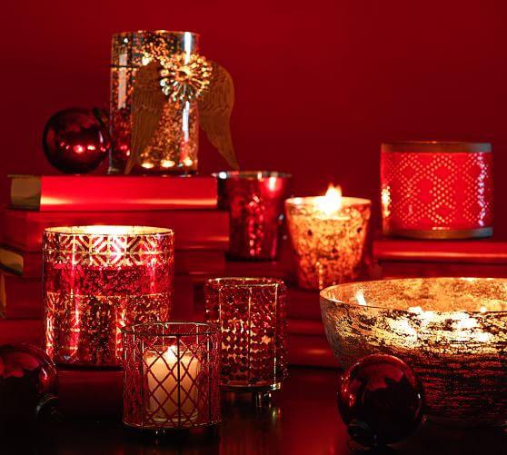 Mercury Glass Scented Candle Pot Pottery Barn