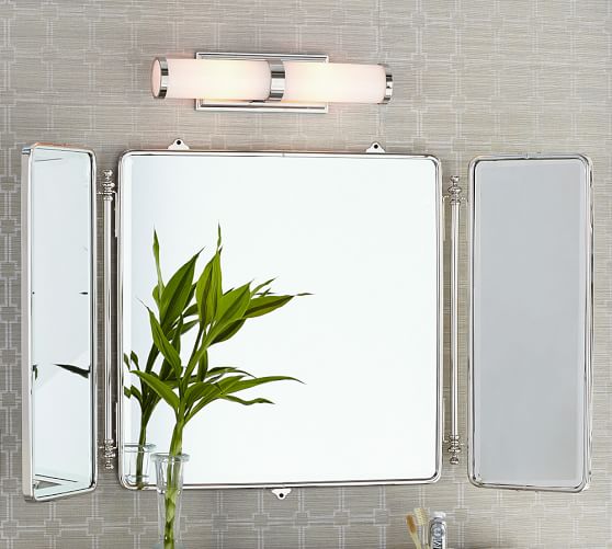 Bathroom Mirrors Pottery Barn vintage tri-fold mirror | pottery barn Bathroom Mirrors Pottery Barn vintage tri-fold mirror | pottery barn