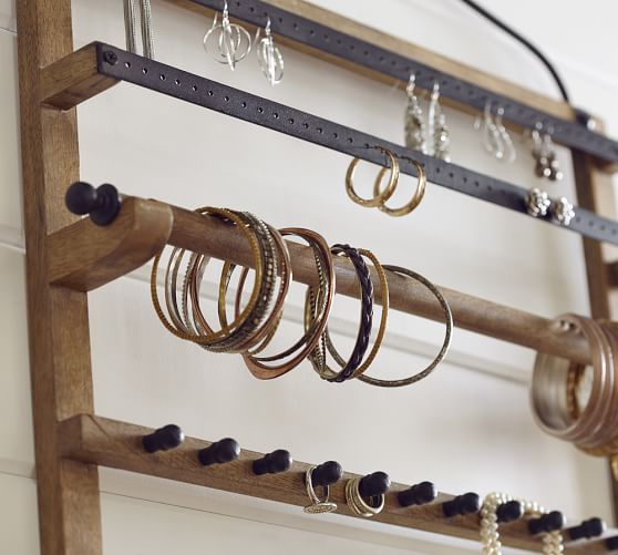 Wall Hanging Jewelry Organizer pine & iron wall-mounted jewelry hanger | pottery barn Wall Hanging Jewelry Organizer pine & iron wall-mounted jewelry hanger | pottery barn