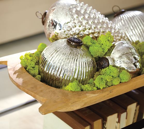 Oversized Mercury Glass Ornaments Pottery Barn