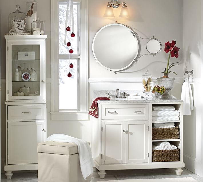 Bathroom Pivot Mirror solar pivot mirror with magnification extension | pottery barn Bathroom Pivot Mirror solar pivot mirror with magnification extension | pottery barn