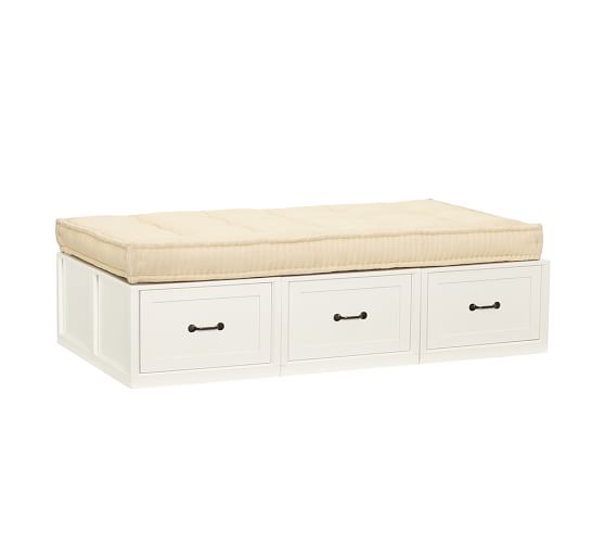 Stratton Storage Platform Daybed With Drawers Pottery Barn Detailed View; Daybed with Drawers ... - Stratton Storage Platform Daybed With Drawers Pottery Barn