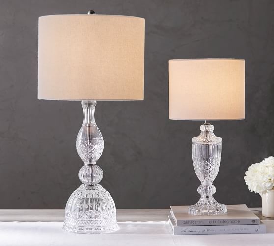 Etta Pressed Table & Bedside Lamps Pottery Barn