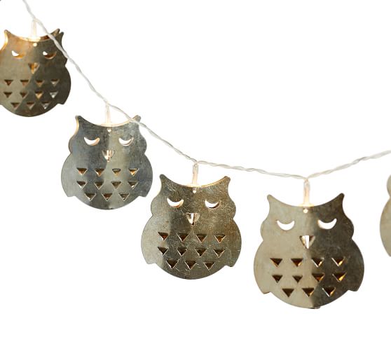 Owl String Lights - Galvanized Pottery Barn