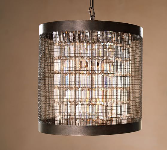 Austin Caged Crystal Large Pendant Pottery Barn