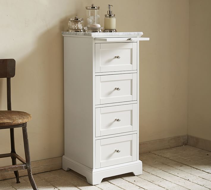 Marble-Top Sundry Tower | Pottery Barn