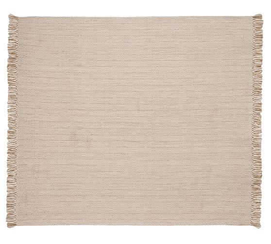 Chevron Recycled Yarn Indoor/Outdoor Rug Neutral Pottery Barn