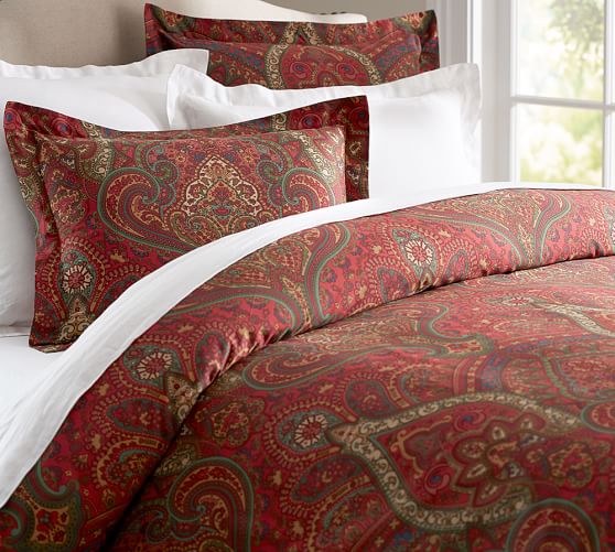 Mira Paisley Duvet Cover & Sham Pottery Barn