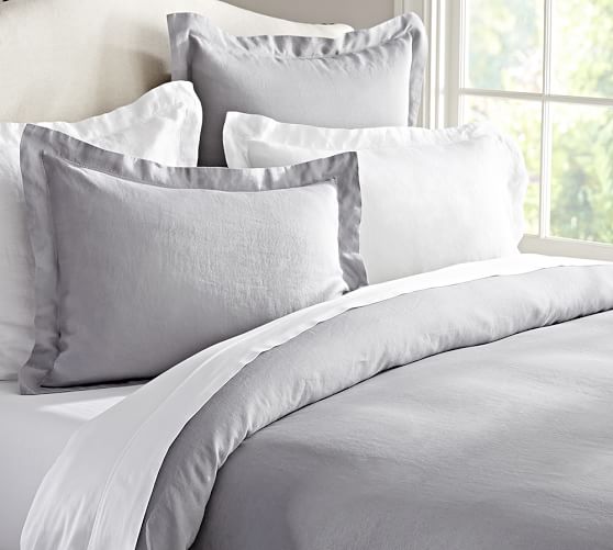 Linen Duvet Cover & Sham Pottery Barn