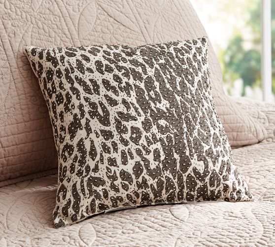 Leopard Beaded Dec Pillow Cover | Pottery Barn