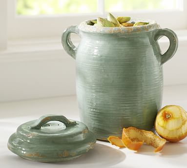 Rustic Cucina Compost Bin - Blue | Pottery Barn