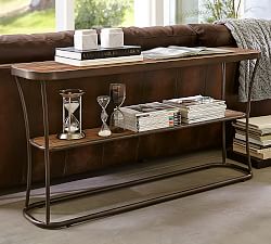 table console tables reclaimed wood legs iron bartlett coffee potterybarn favorite pottery barn