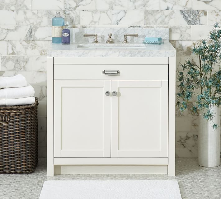 davis single sink console | pottery barn davis single sink console | pottery barn