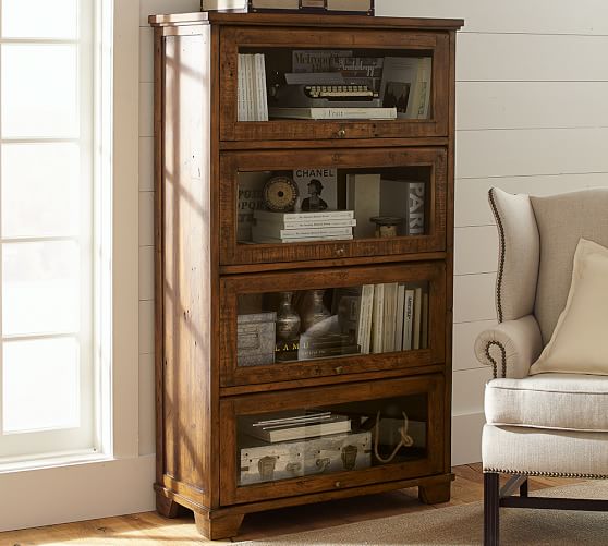 Hatton Reclaimed Wood Bookcase Pottery Barn
