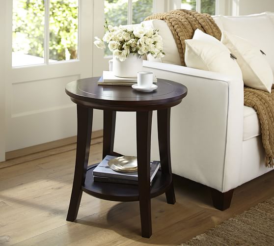 Metropolitan Round Side Table Pottery Barn