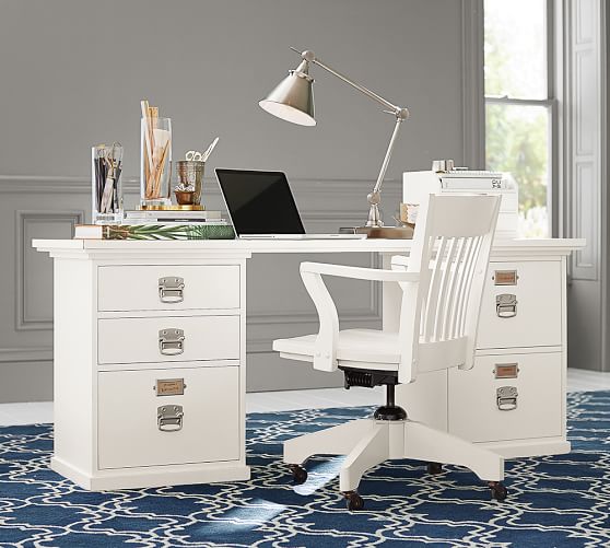 Bedford Rectangular Desk Pottery Barn