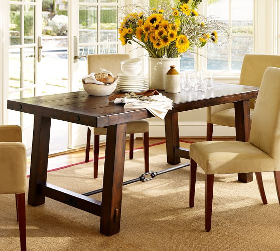 Dining Room Tables Pottery Barn benchwright fixed dining table | pottery barn Dining Room Tables Pottery Barn benchwright fixed dining table | pottery barn