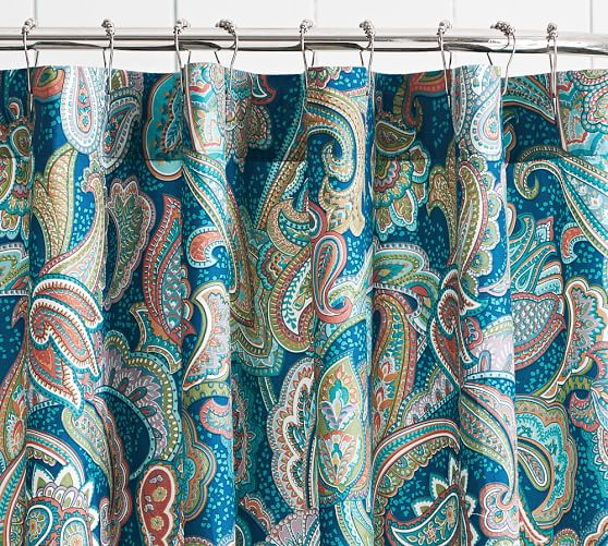 Ana Paisley Shower Curtain Pottery Barn