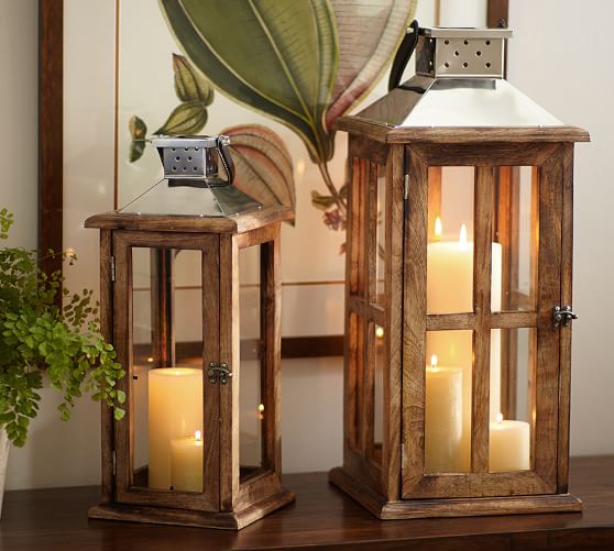 Sumner Wood Lantern Pottery Barn
